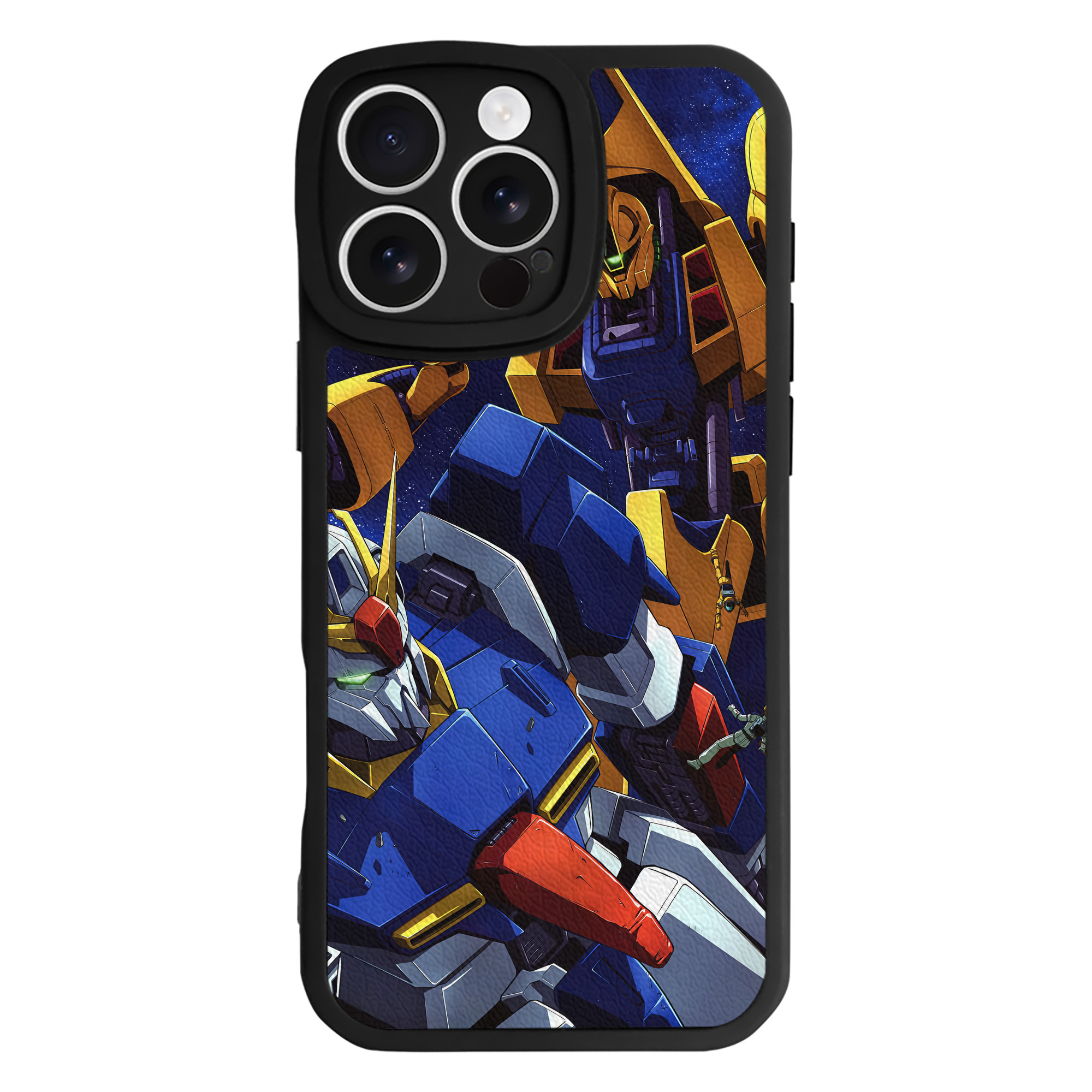 （画像用） 機動戦士ガンダム Mobile Suit Gundam 【iPhone 16シリーズ対応】シリコンスマホケース（レザー調） 材質：シリコン